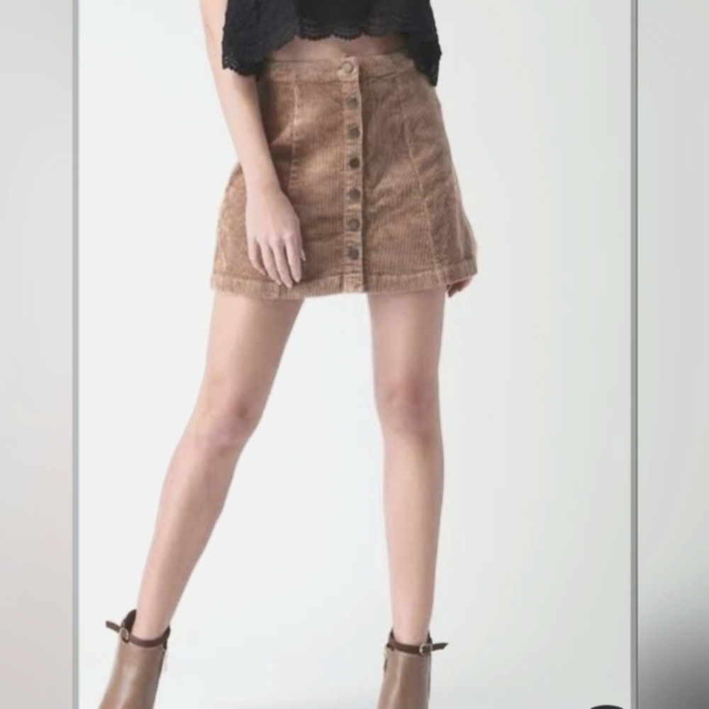 🖖 Forever 21 🖖 Brown Corduroy A-Line Mini Skirt